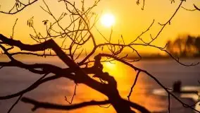 Przedwiosenny zachód słońca nad jeziorem Gołdopiwo i Żabiniec - zdjęcie 22