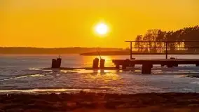 Przedwiosenny zachód słońca nad jeziorem Gołdopiwo i Żabiniec - zdjęcie 38