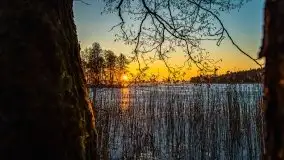 Marcowy zachód słońca nad jeziorem Dejguny - zdjęcie 33