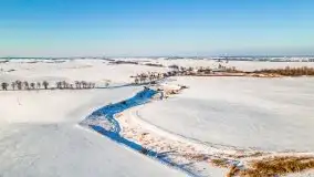 Zimowa sceneria okolic Kętrzyna, luty 2021 - zdjęcie 27