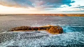 Efekt halo - zachód słońca nad jeziorem Dargin - zdjęcie 39