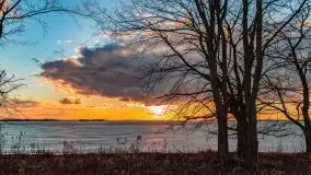 Efekt halo - zachód słońca nad jeziorem Dargin - zdjęcie 20