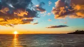 Efekt halo - zachód słońca nad jeziorem Dargin - zdjęcie 32