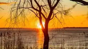 Efekt halo - zachód słońca nad jeziorem Dargin - zdjęcie 79