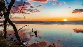 Efekt halo - zachód słońca nad jeziorem Dargin - zdjęcie 67