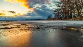 Ostatni zimowy zachód słońca, jezioro Niegocin 03.2021 - zdjęcie 13