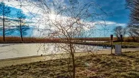 Przedwiosenny zachód słońca w porcie Kal, jezioro Mamry - zdjęcie 19