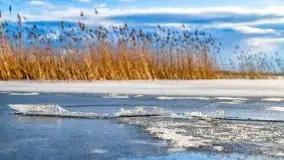 Przedwiosenny zachód słońca w porcie Kal, jezioro Mamry - zdjęcie 13