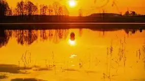 Wiosenny wschód słońca nad jeziorem Stręgiel - zdjęcie 32