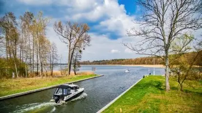 Mazurskie kanały gotowe do przeprawy, kwiecień 2021