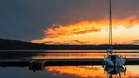 Zachód słońca nad jeziorem Kisajno - zdjęcie 22