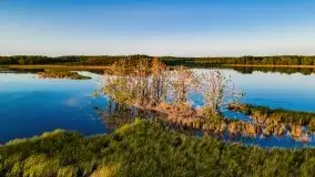 Jezioro Kirsajty o zachodzie słońca - zdjęcie 1