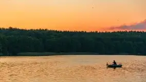 Wieczorny zachód podczas rejsu po ryńskim, czerwiec 2021 - zdjęcie 13