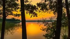 Zachód słońca nad jeziorem Kirsajty - zdjęcie 21