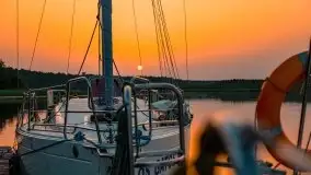 Zachód słońca nad jeziorem Kirsajty - zdjęcie 24