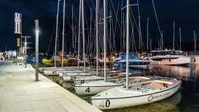 Nocne Mikołajki, Wioska Żeglarska i część promenady - zdjęcie 8