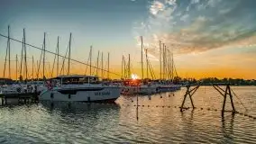 Zachód słońca nad jeziorem Bocznym, czerwiec 2021 r. - zdjęcie 8