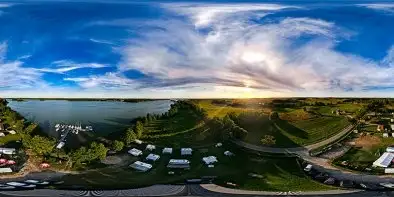 Port Jagodne, jezioro Jagodne