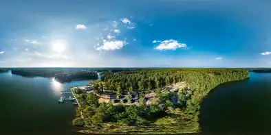 Port Ruciane Park i jezioro Guzianka Wielka