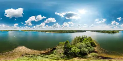 Środek jeziora Bełdany, maj 2022 r.