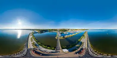 Kładka spacerowa i punkt widokowy na Niegocin, Giżycko